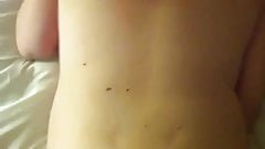 BBW Blonde Amateur anal fun POV