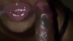 DSL ebony knows how to take a facial