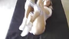 Horny blonde POV handjob