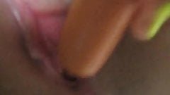Korean Amateur School Uniform Teen Sausage Masturbation