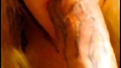 POV BJ -Big Tattooed Cock Gets Sucked Off
