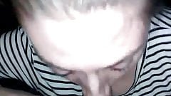 POV getting dick sucked by amateur blonde slut