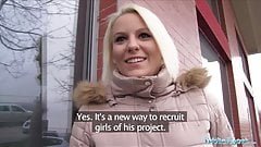 Public Agent Hot blonde Lucy Shine takes cash for sex