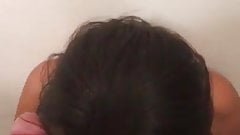 Quick Sloppy Pov Blowjob And Tittie Fuck In The Bathroom Bef