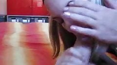 Shaved Amateur Blonde POV Blow & Fuck