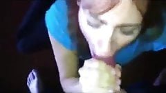She is such a dirty cum swallower