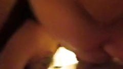 Sometimes you smack a bitch. Slut gagged from cum