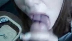 girlfriend sucks and swallows
