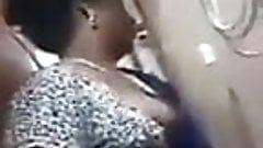 SATIN SILK SAREE MAID BOOBS PRESSING