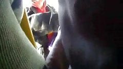 Touches dick in full bus