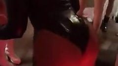 Demi Lovato shaking her big ass at Halloween party